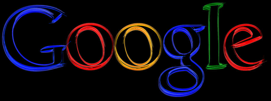 Colorful Google Logo Neon Effect