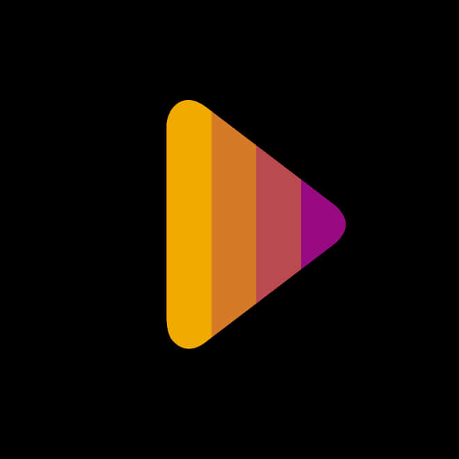 Colorful Gradient Play Button Icon