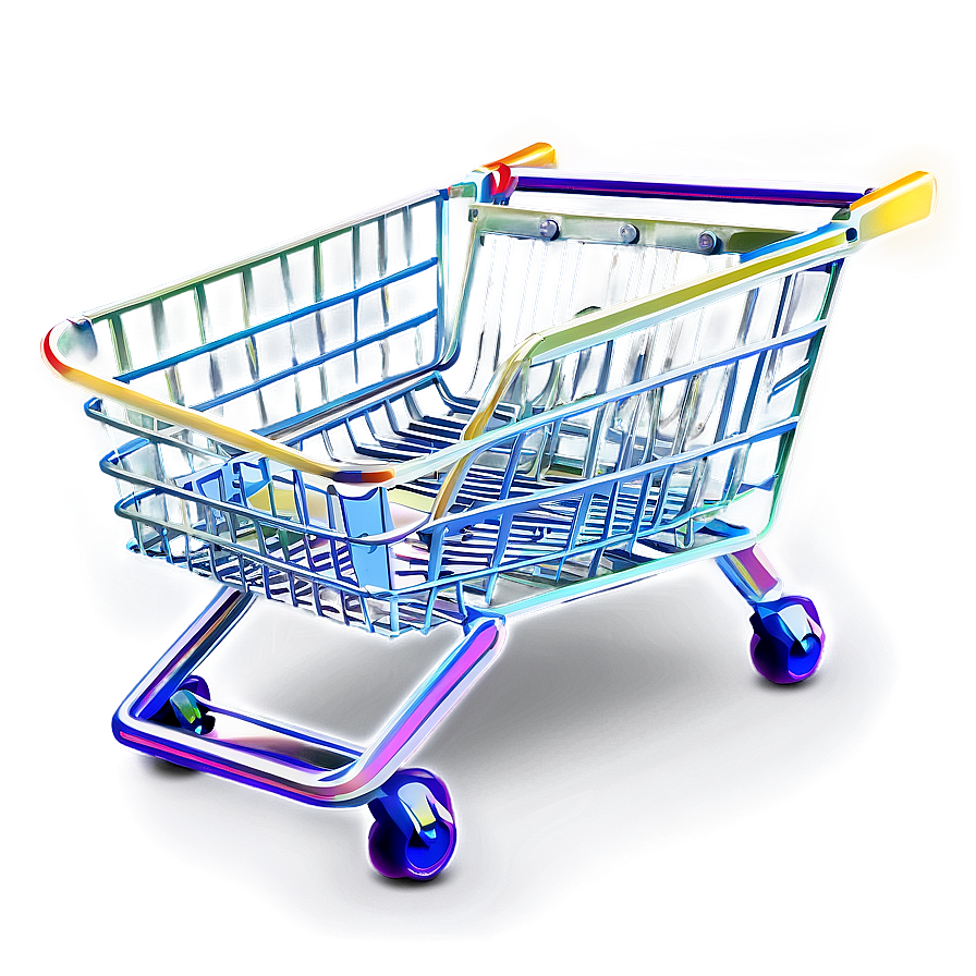 Colorful Grocery Cart Png Rsn