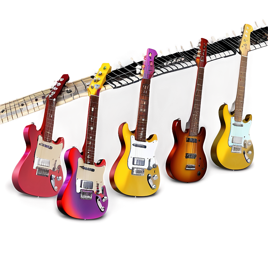 Colorful Guitar Strings Png Lys41