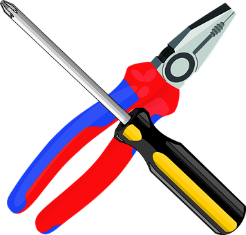 Colorful Hand Tools Illustration