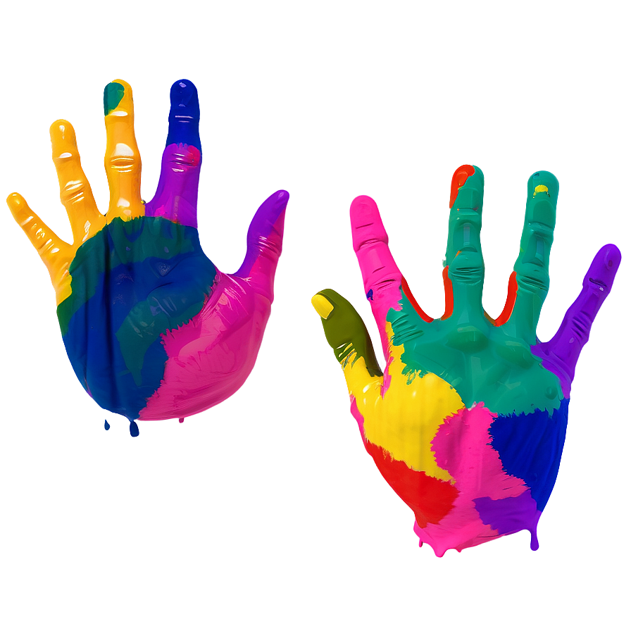 Colorful Handprint Png 51