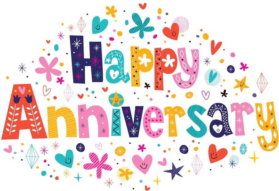 Colorful Happy Anniversary Greeting