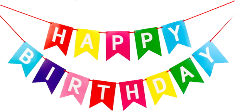 Colorful Happy Birthday Banner