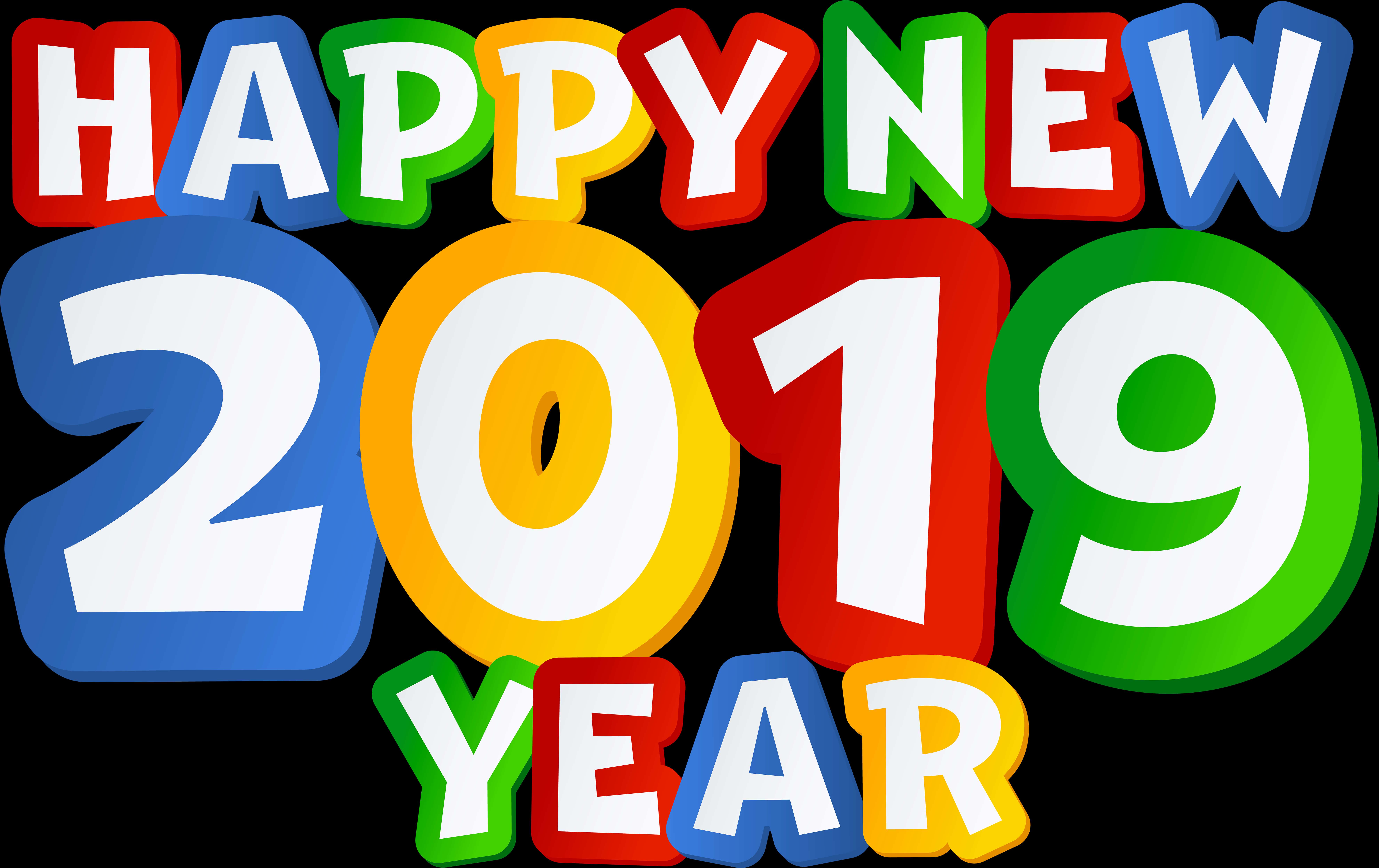 Colorful Happy New Year2019 Celebration