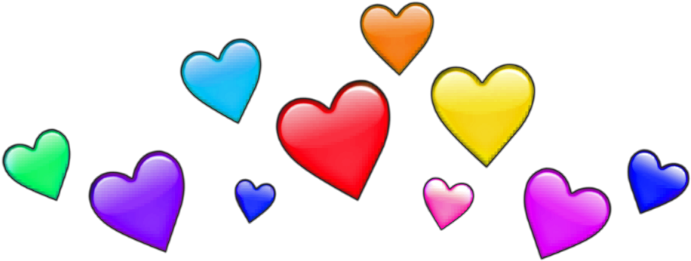 Colorful Hearts Array