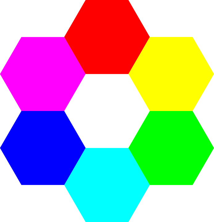 Colorful Hexagon Cluster