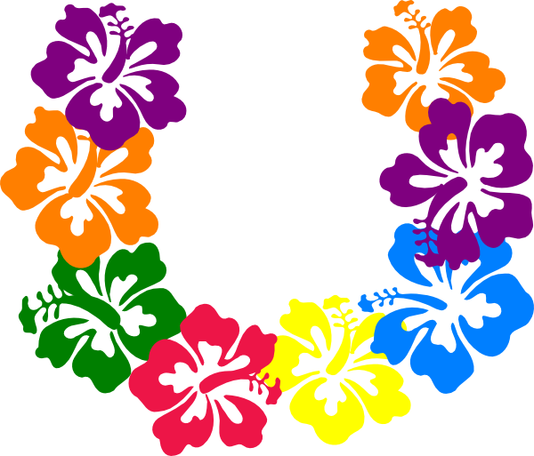 Colorful_ Hibiscus_ Flower_ Outline_ Circle