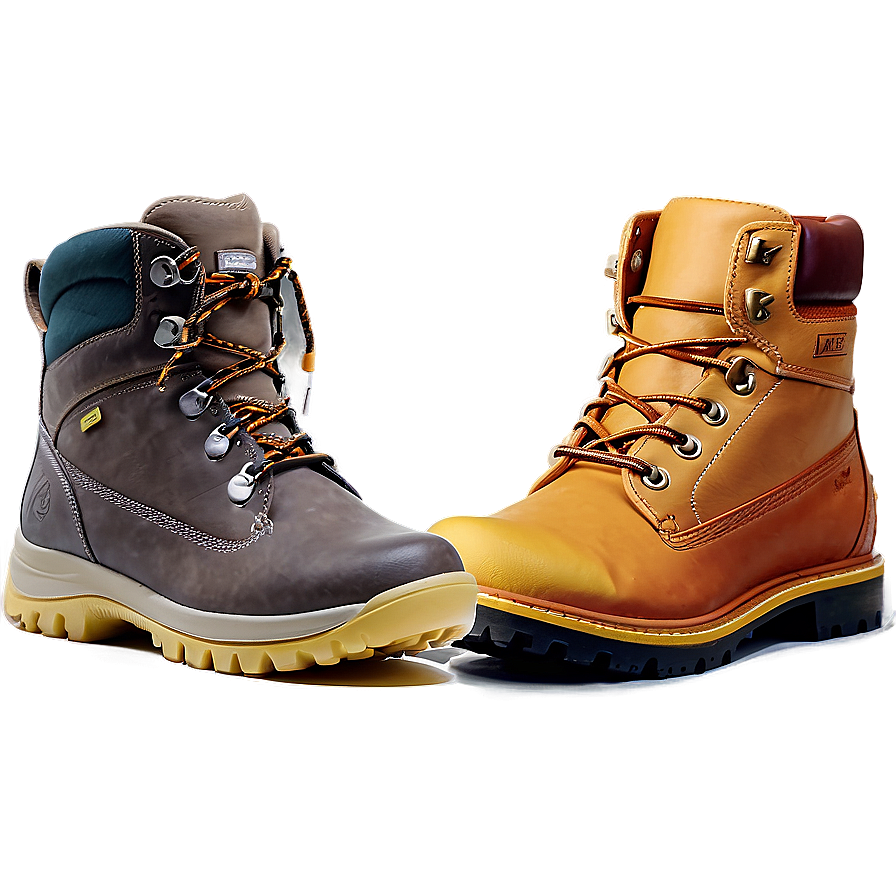 Colorful Hiking Boot Selection Png 44