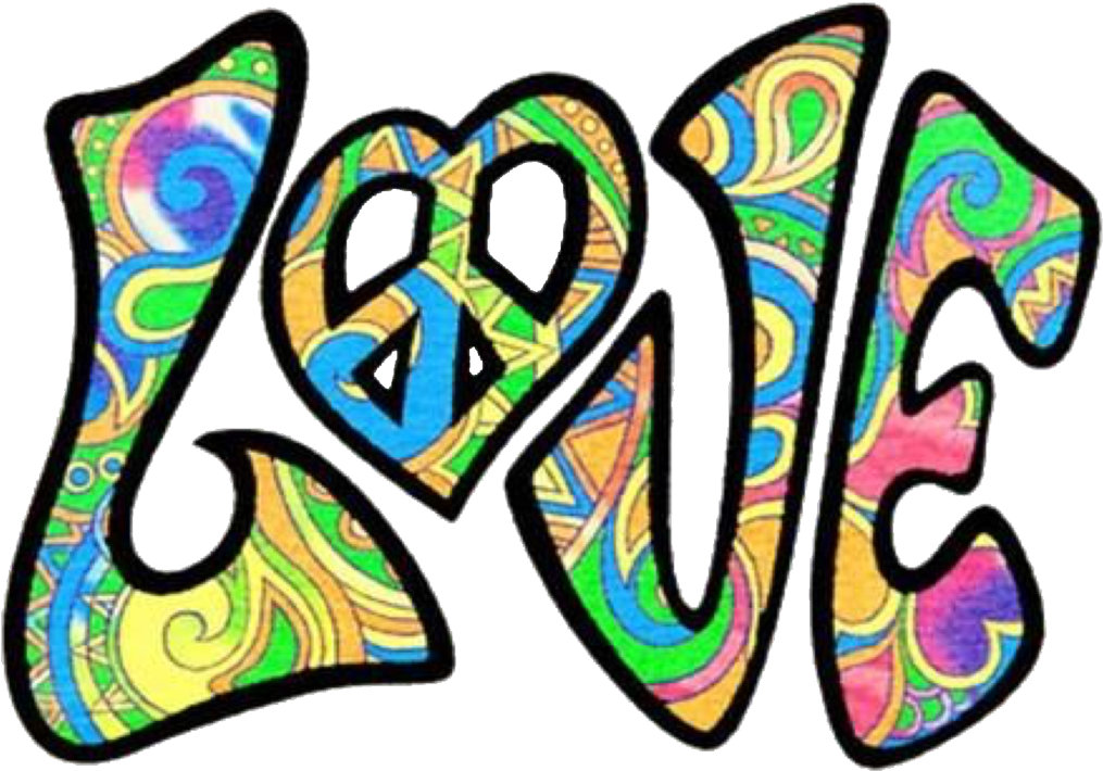 Colorful Hippie Love Graphic