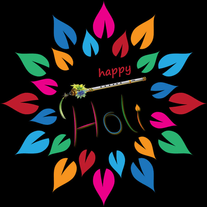 Colorful Holi Celebration Greeting