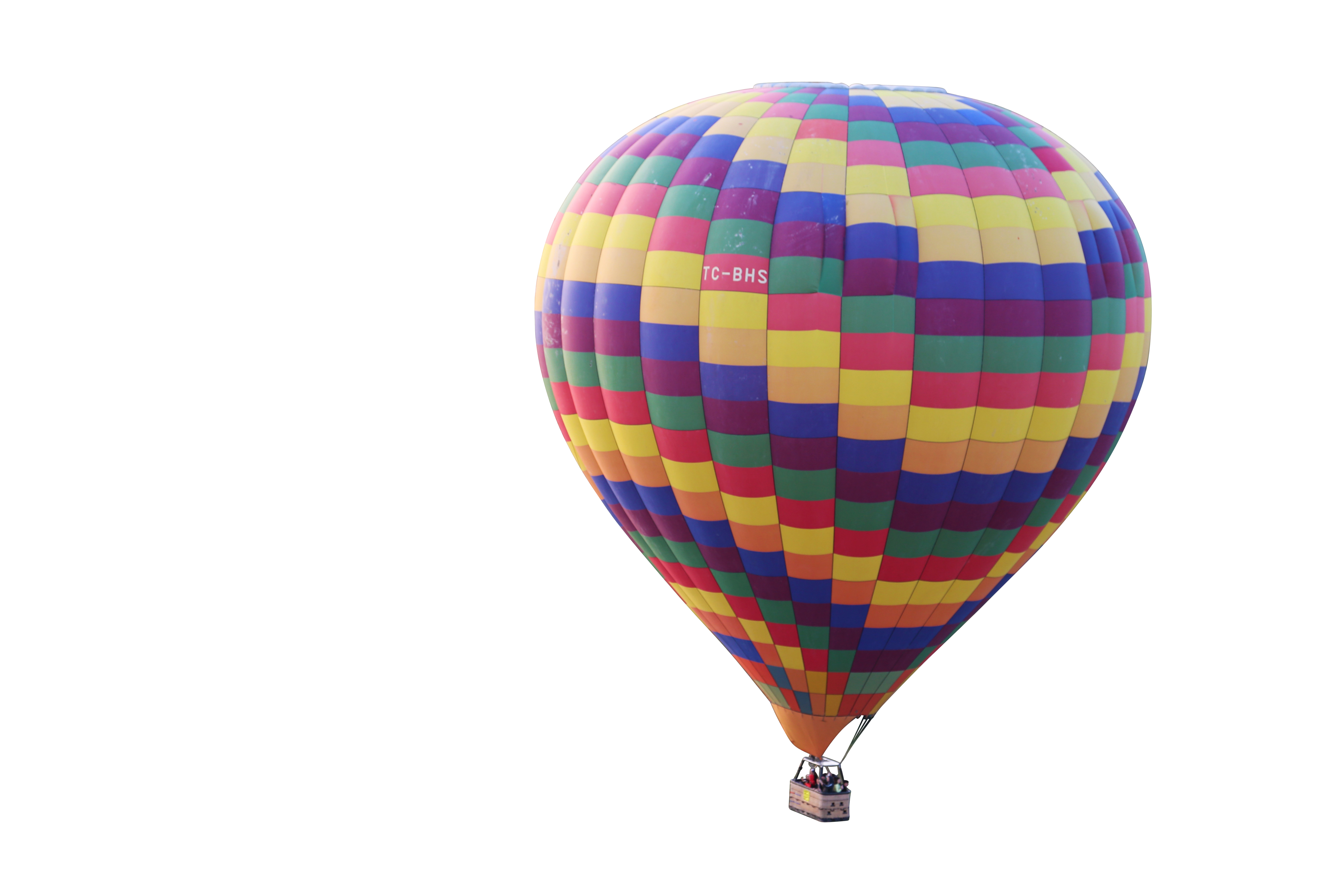 Colorful Hot Air Balloon Against Black Background.jpg