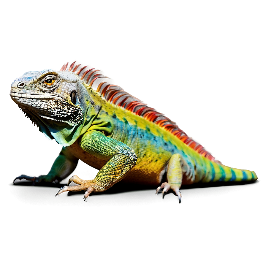 Colorful Iguana Png Eab