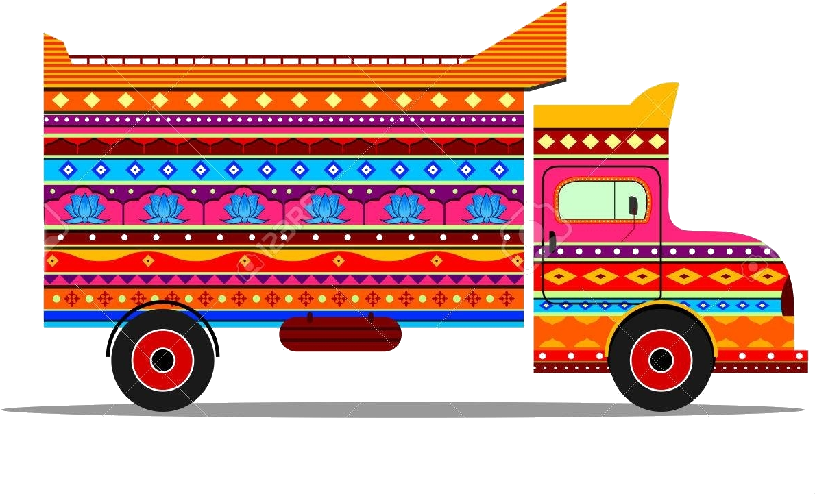 Colorful Indian Truck Art