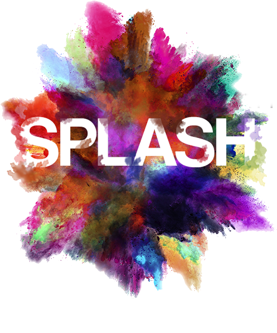 Colorful Ink Splash Graphic