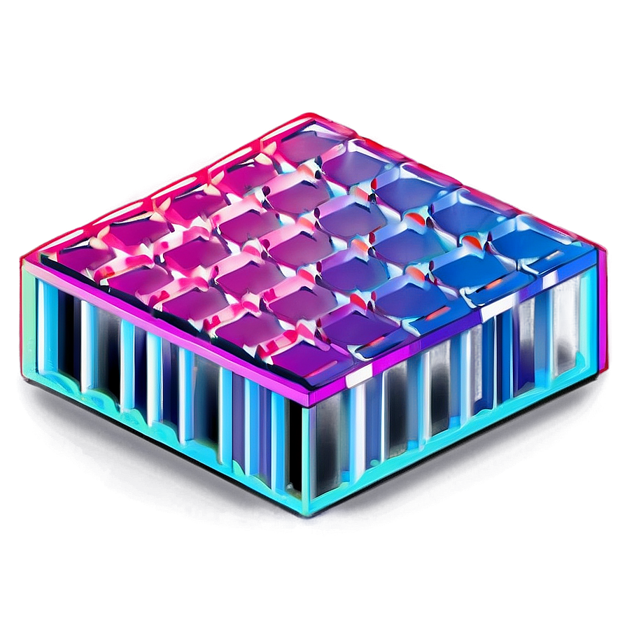 Colorful Isometric Grid Overlay Png 9