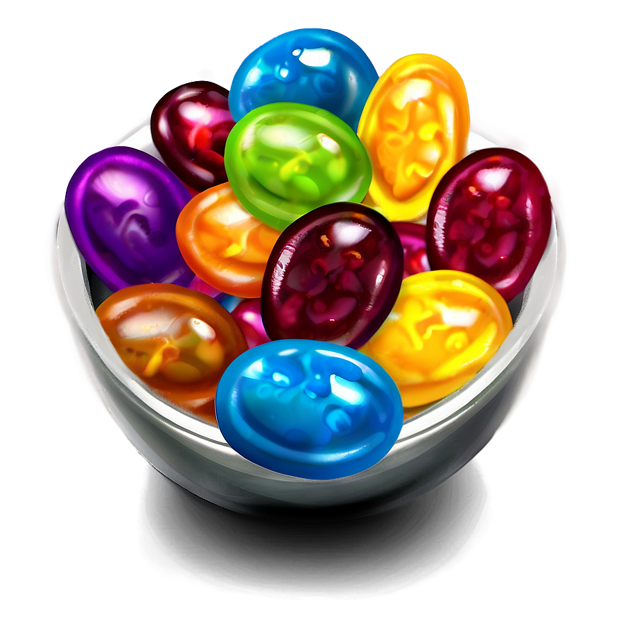 Colorful Jellybean Clipart Png 32