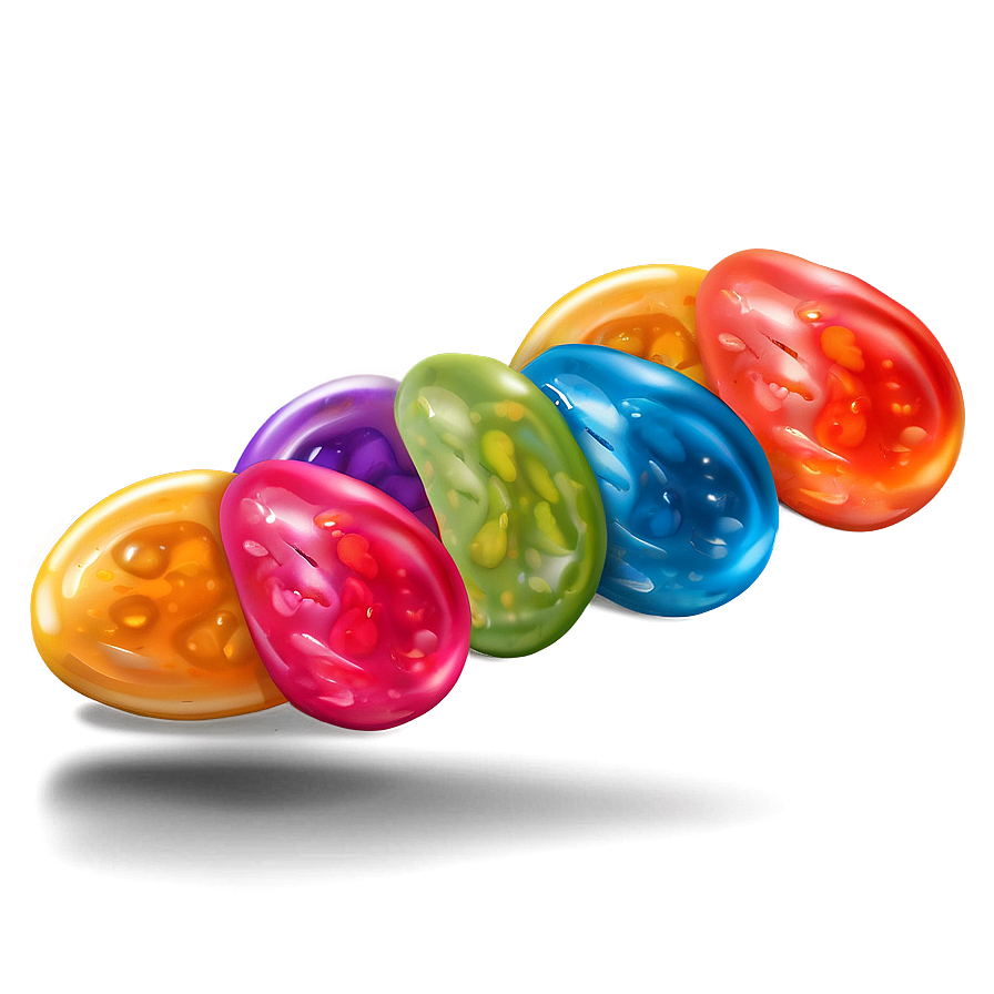 Colorful Jellybean Clipart Png 44