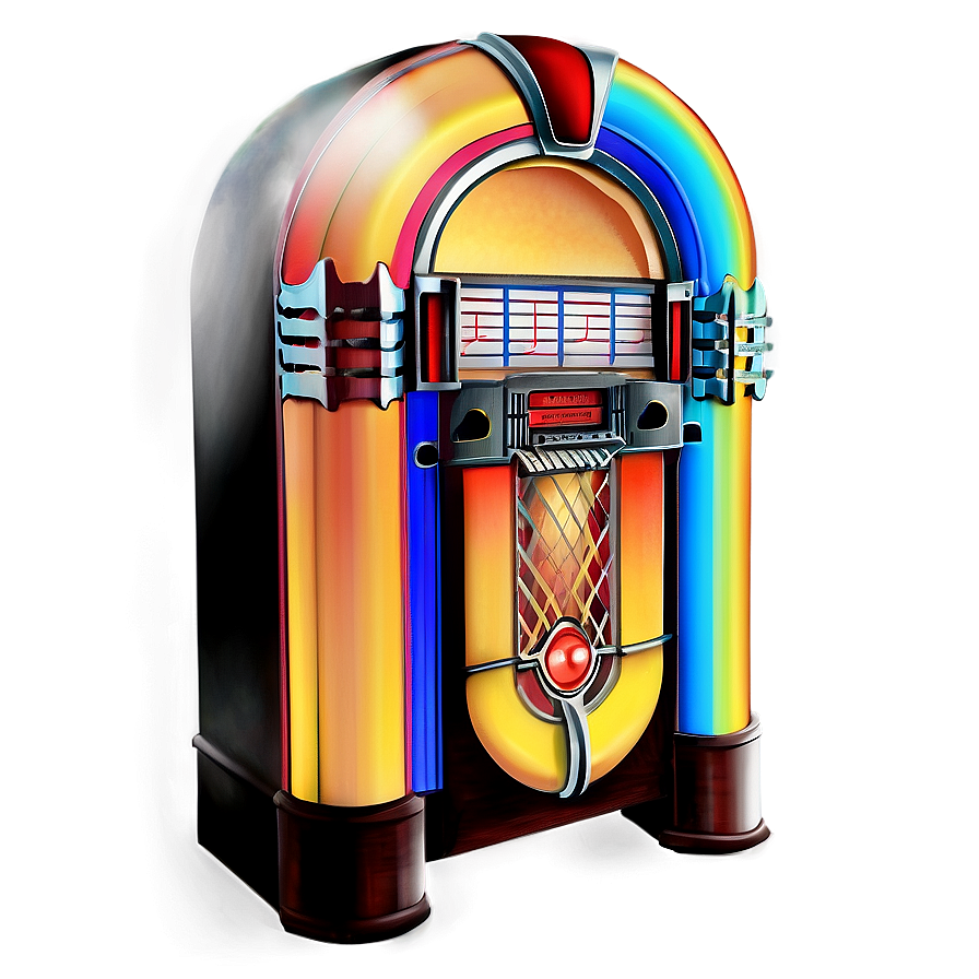 Colorful Jukebox Illustration Png Akb91