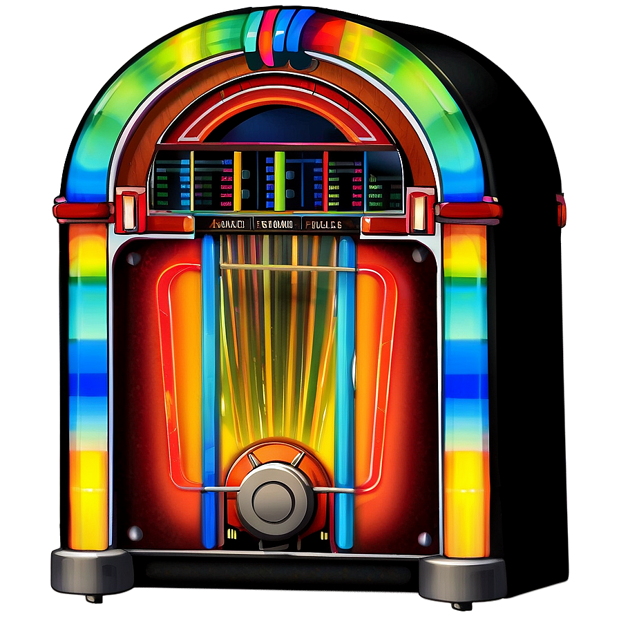 Colorful Jukebox Illustration Png Rlp