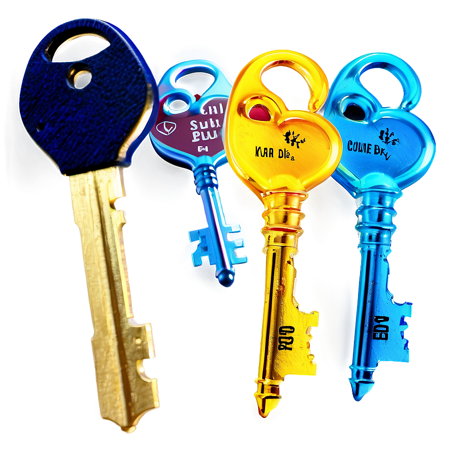 Colorful Keys Png Rap21