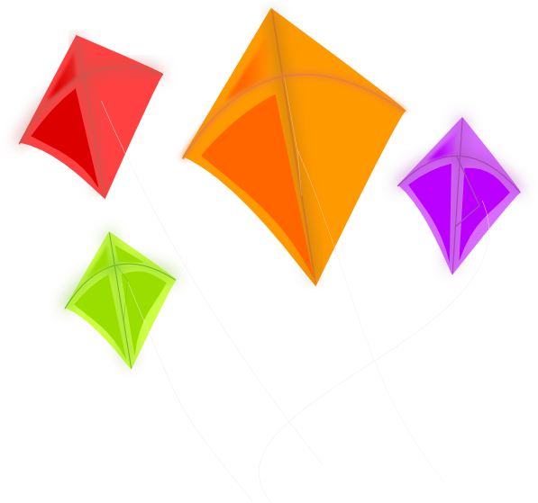 Colorful Kites Flying Illustration