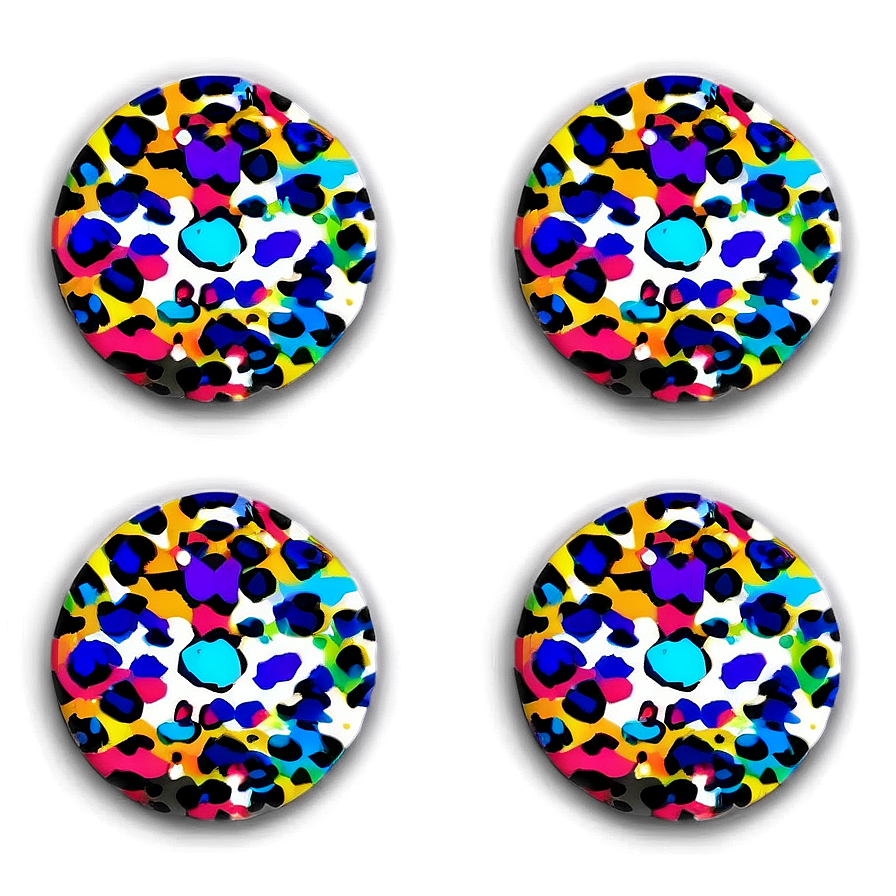 Colorful Leopard Pattern Png 06252024