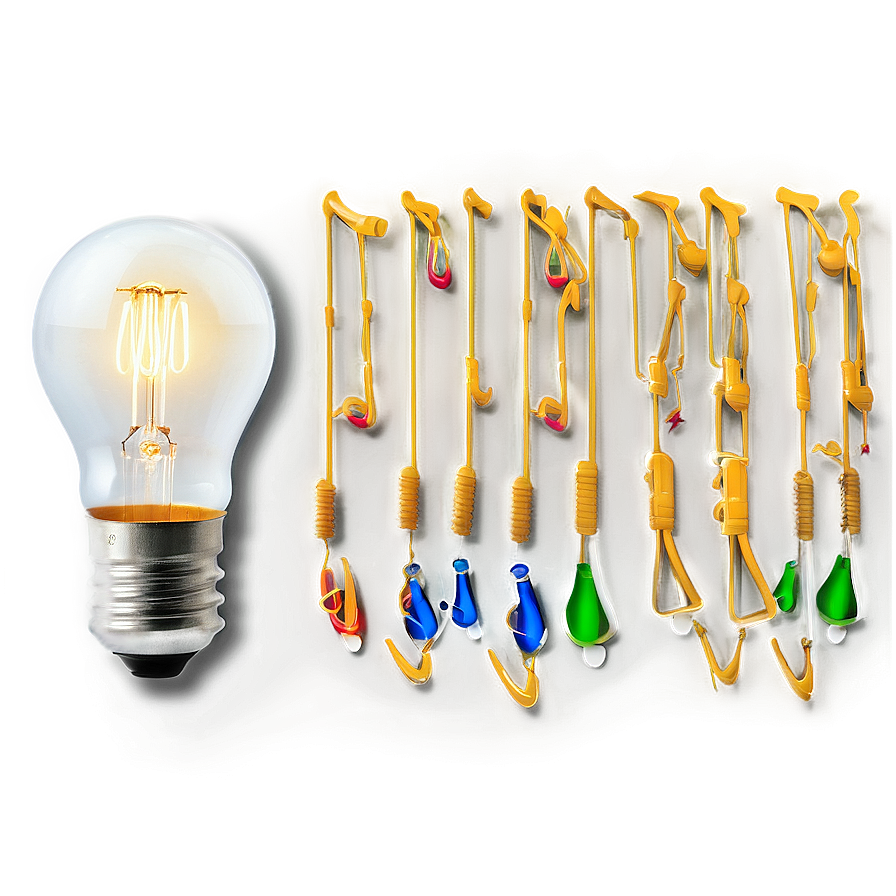 Colorful Light Bulb Png Rij41