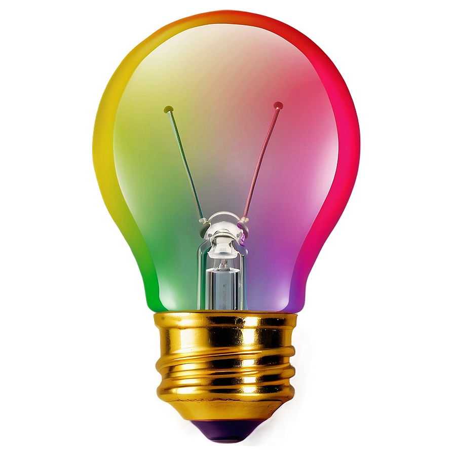 Colorful Light Bulb Png Ywj97