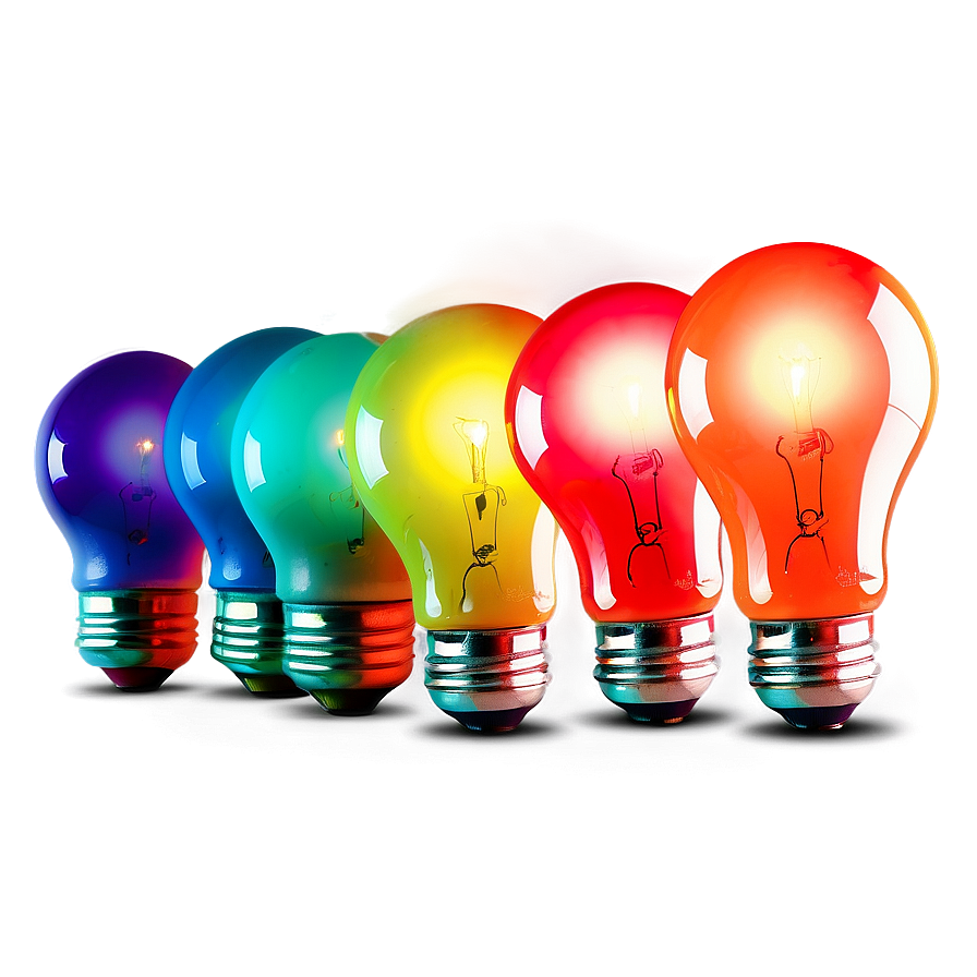 Colorful Lightbulb Png Eho