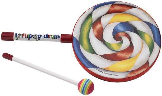 Colorful Lollipop Drumwith Mallet