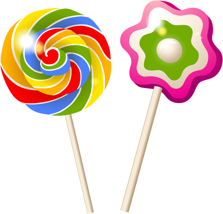 Colorful Lollipops Illustration