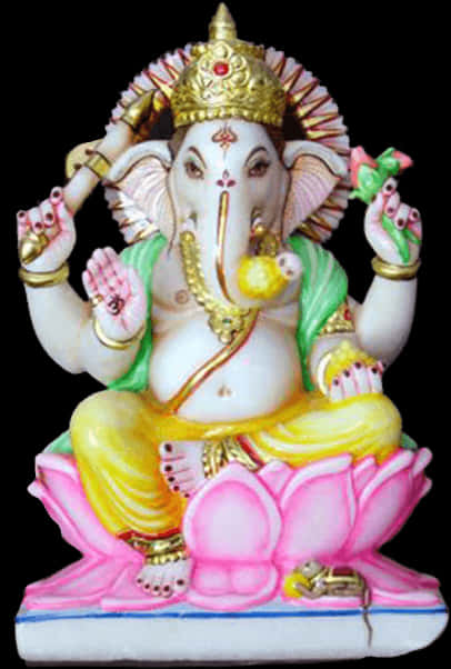 Colorful Lord Ganesh Statue