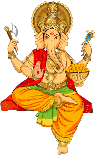 Colorful Lord Ganesha Illustration