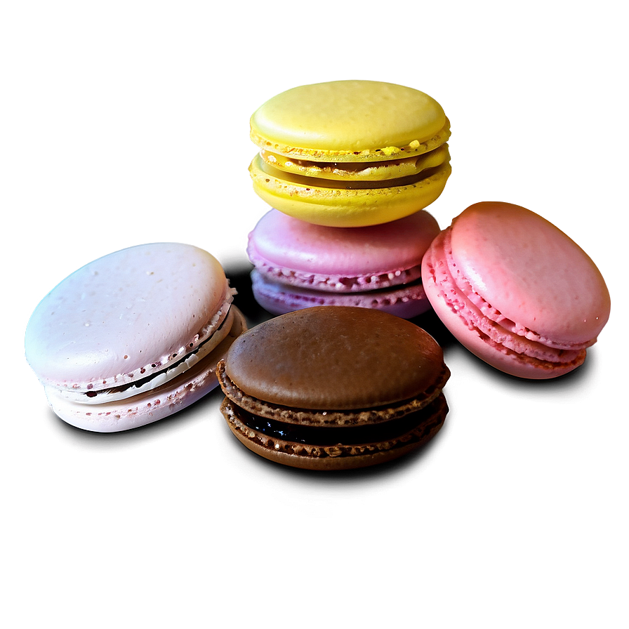 Colorful Macaron Set Png 06122024