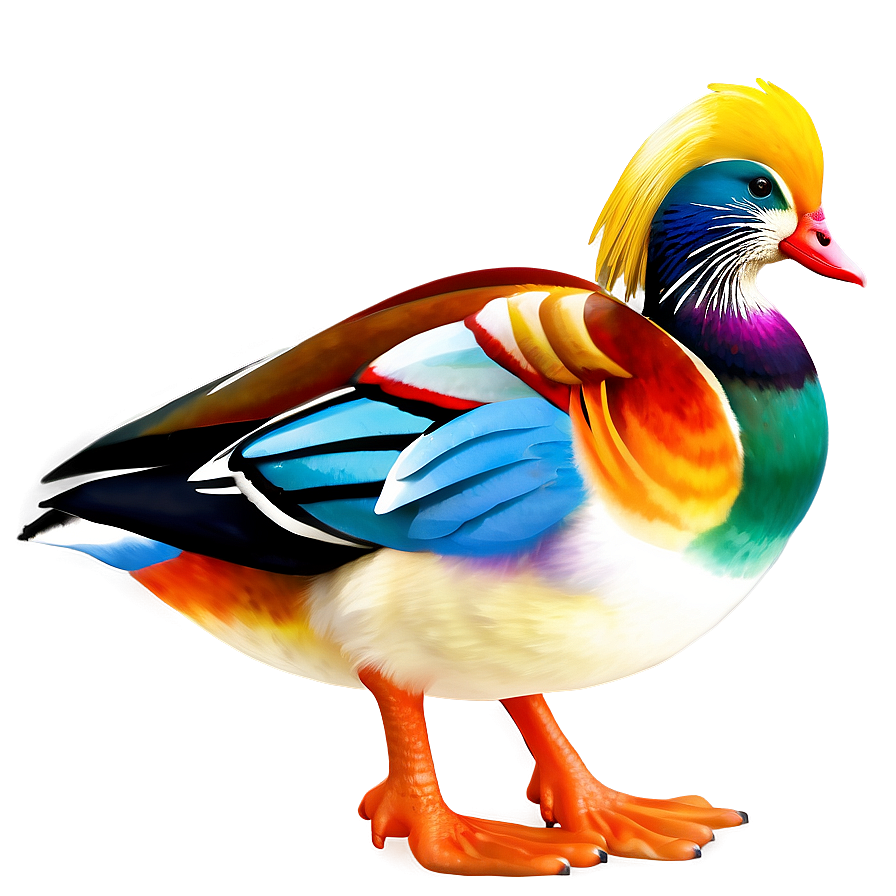 Colorful Mandarin Ducks Png 06202024