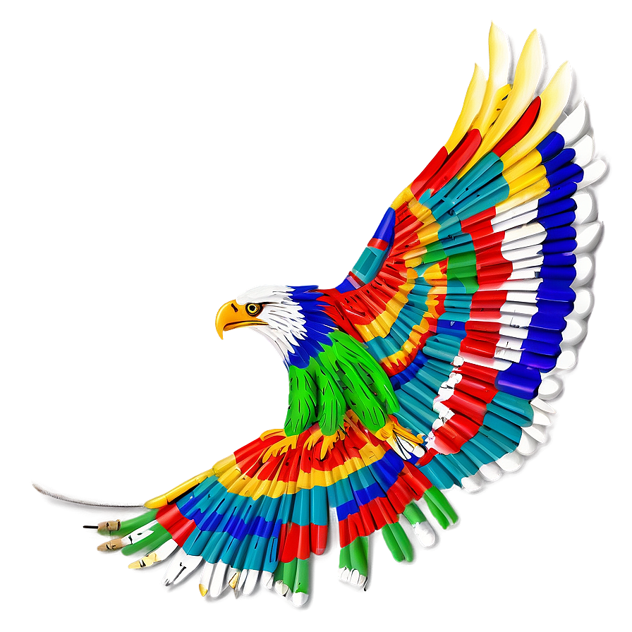 Colorful Mexican Eagle Artwork Png 06132024