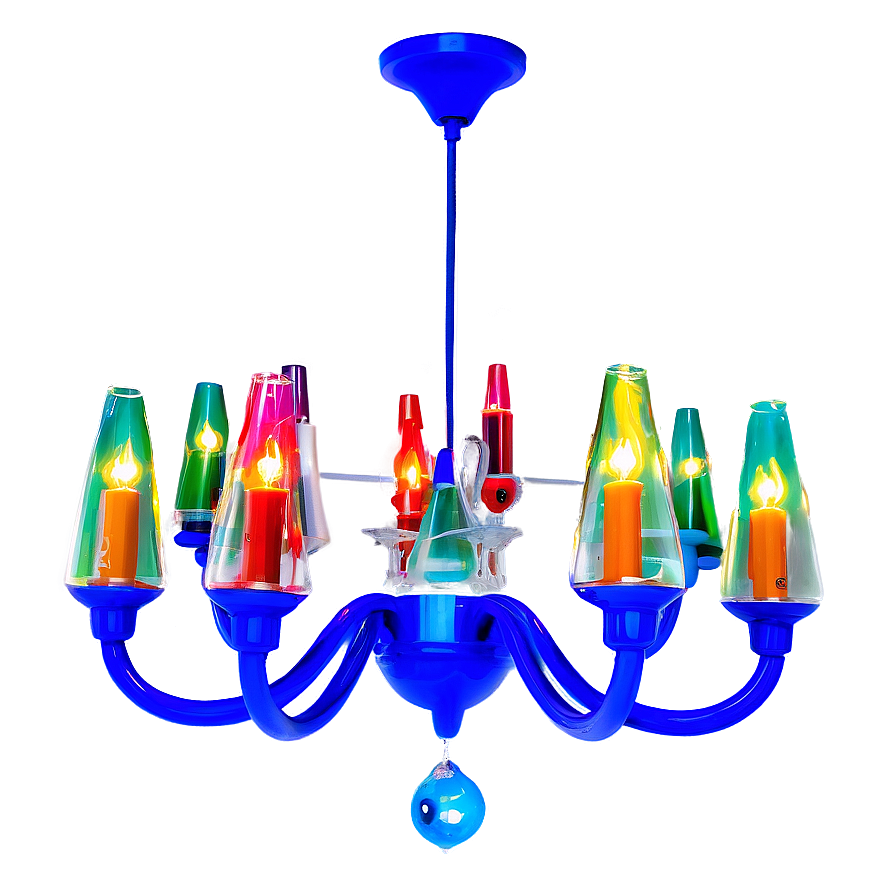 Colorful Modern Chandelier Png 06282024