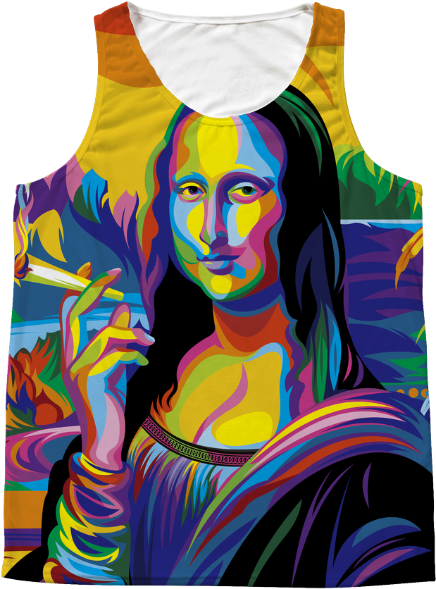 Colorful Mona Lisa Tank Top