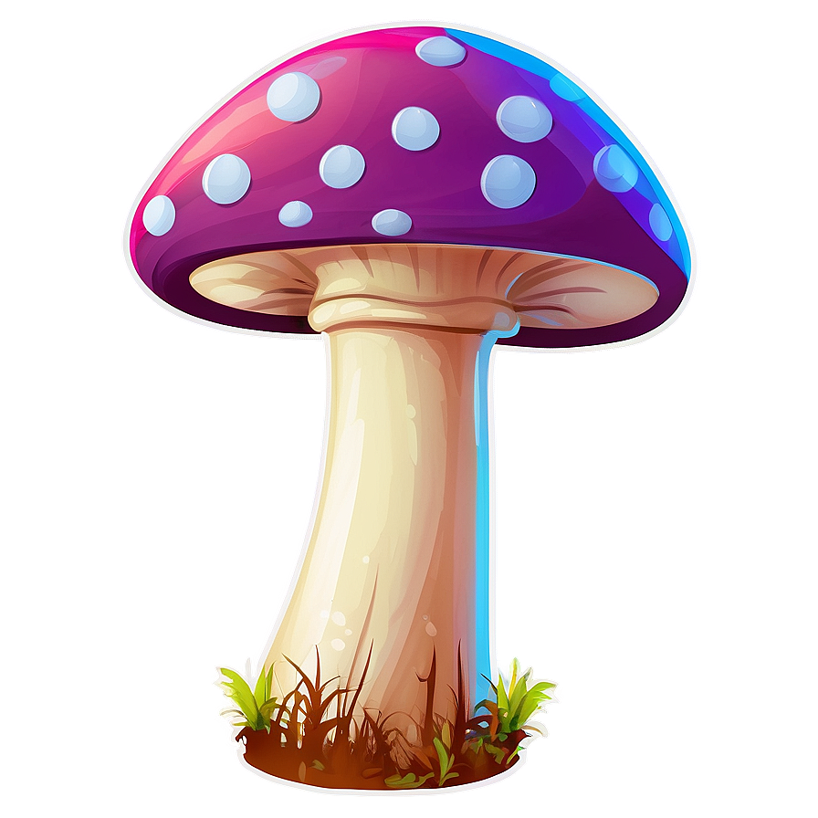 Colorful Mushroom Cartoon Png 06272024