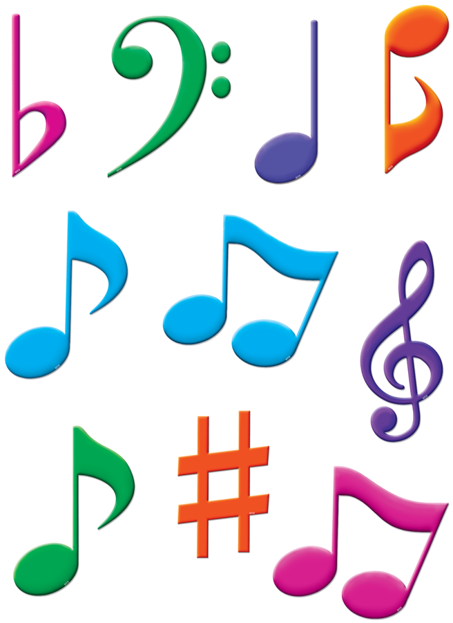 Colorful Music Notes Collection