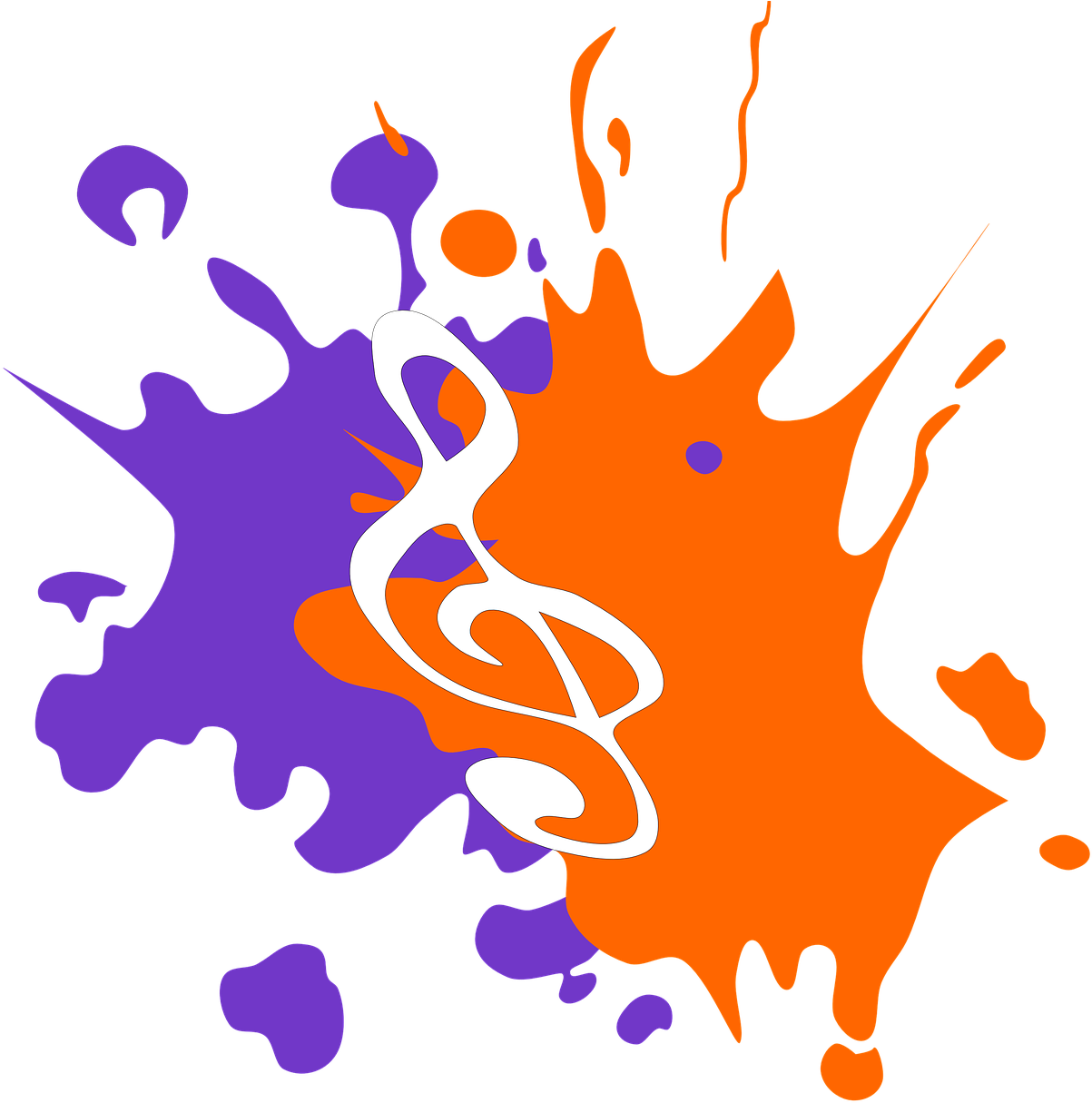 Colorful Musical Splash Graphic