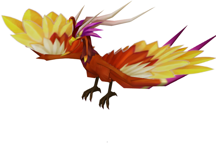 Colorful Mythical Phoenix Illustration