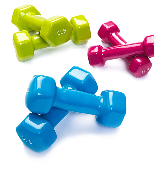 Colorful Neoprene Dumbbells Set