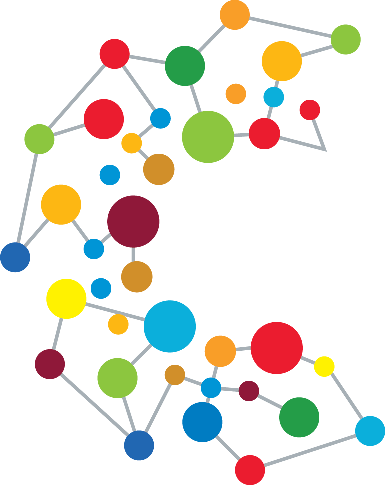 Colorful Network Connections Graphic