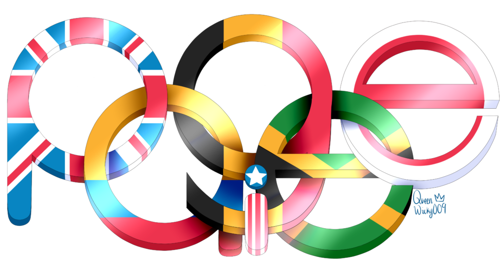 Colorful Olympic Rings Artwork