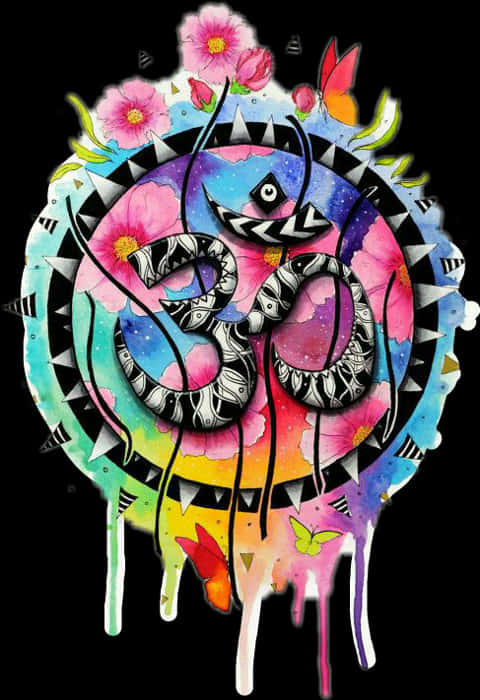 Colorful Om Symbol Artwork