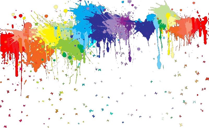 Colorful Paint Splatter Background