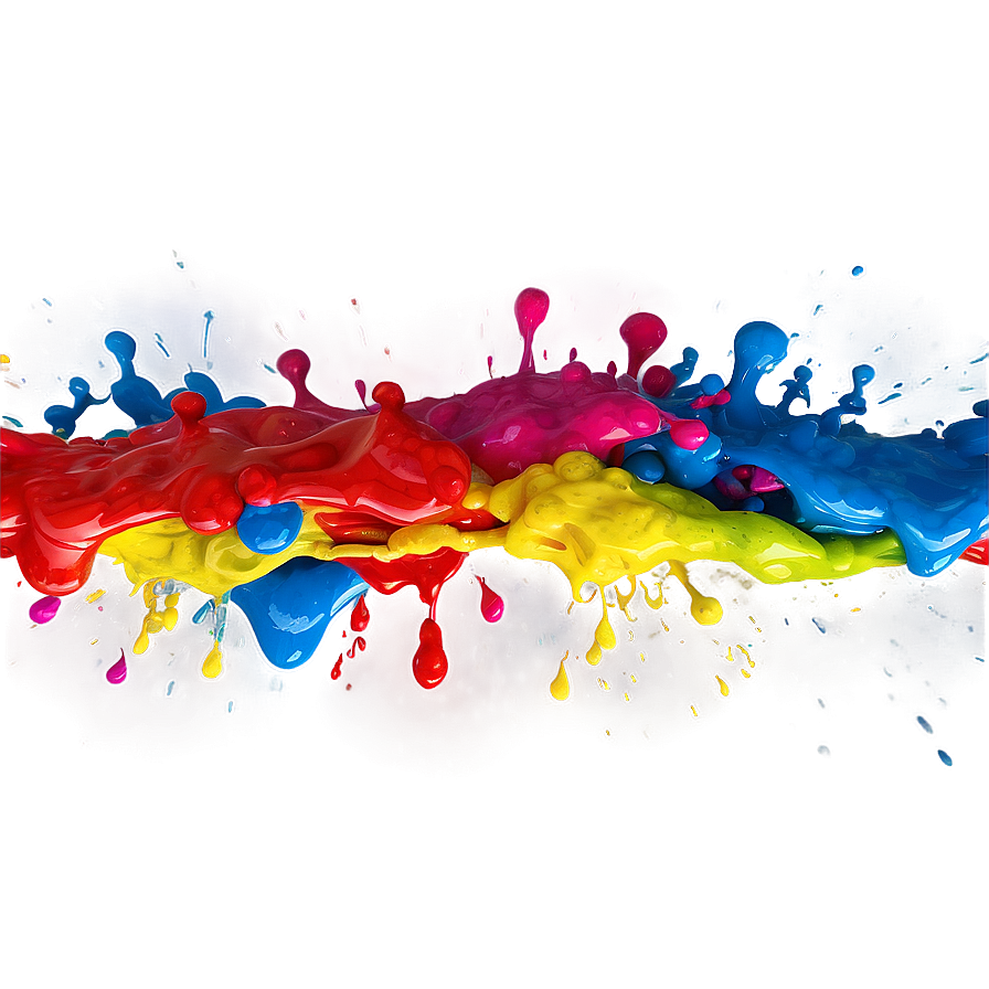 Colorful Paint Texture Splash Png 17