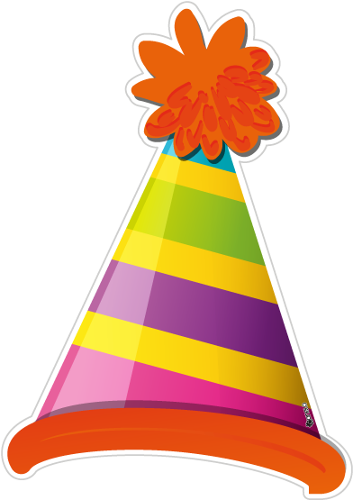 Colorful Party Hat Illustration